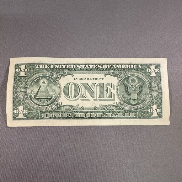 2 triples together & 1 pair Trinary - 2021 $1 (ONE DOLLAR) Fancy Serial Number - Picture 3 of 3